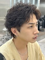 フィフス 仙台(fifth) 仙台スパイキーショートツイストパーマツーブロックフェード30代