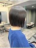 丸くならないボブ/切りっぱなしボブ/髪質改善@重里