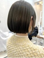 コンティロミー(CONTI ROMMY.)&nbsp;ぷつんと◎ナチュラルボブ◎くすみベージュ【小顔刈り上げボブ】