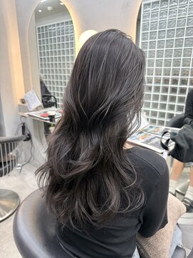 ロンドポレール 北千住(Lond polaire) ブリーチなしチェリーブラウン髪質改善縮毛矯正酸性ストレート