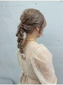 松尾菫菜/ヘアセット/ヘアアレンジ/ハイトーン