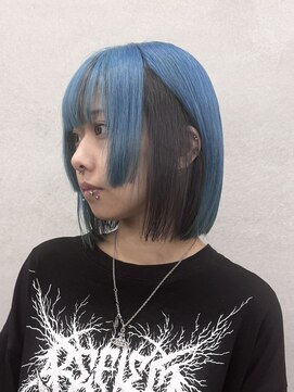 ラモード(LAMODE) ミニボブ × インナーカラー