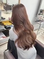 ドロシー 郡山桑野店(Dorothy)&nbsp;ミニウルフチェリーブラウンホワイトグレージュフェザーパーマ