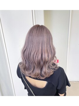 ヘアサロン ガリカ 表参道(hair salon Gallica) 透け感ハイトーンラベンダー/大人可愛いミディアム