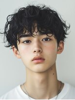 ロディーナ 大口 新子安(rodina)&nbsp;ニュアンスパーマ×メンズ/眉毛/韓国/ブリーチ/パーマ/ブリーチ