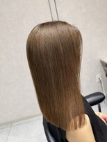 美ららジャパン(JAPAN)&nbsp;ミルクティーベージュ×ぱつっと切りっぱなし