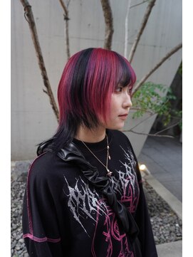 シィーム(cime) チェリーレッド×ブラック　　ハイトーン