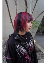 シィーム(cime) チェリーレッド×ブラック ハイトーン