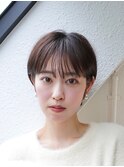 前髪長め大人小顔ショート30代40代50代　藤沢