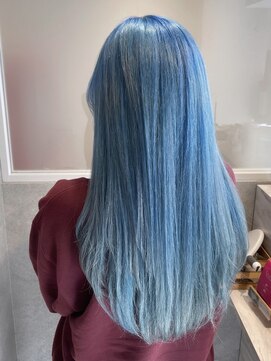 水色／ブリーチ／ケアブリーチ／キラテラライトブルー