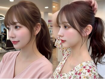 美容室 パルス 静岡鷹匠店(PALS)の写真/大人気の韓国風顔まわりカット&レイヤーカットで小顔効果★巻いても、ストレートでも可愛いスタイルに◎