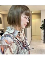 ヘア アンド メイク アートレス(Hair and Make Art less)&nbsp;丸みのあるぱつっとボブ