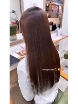 ロッソ ヘアアンドスパ 獨協大学前店(Rosso Hair&SPA)&nbsp;オレンジブラウン