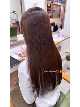 ロッソ ヘアアンドスパ 獨協大学前店(Rosso Hair&SPA) オレンジブラウン