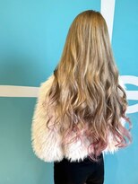 ムーンロータス(Moon Lotus)&nbsp;毛先ベビーピンク×アッシュグラデーション