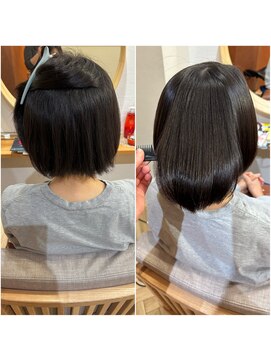 ウルカミバイディライト(ULCAMI by Delight) シルクストレート Before After