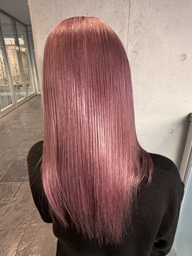 リック(Ric by KENJE) 艶感ピンクストレート