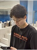 短髪フェザーパーマ