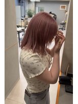 リガナッツ 王子店(Riganuts)&nbsp;ボブ/切りっぱなし/ハイトーン/ブリーチ/ペールピンク/北区/王子