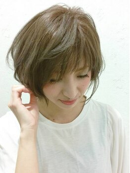 ドゥ ヘア デザイン(Doux hair design)の写真/【アクアドーム近く】ショート×フェミニンstyleになりたい方は Stylist森口薫指名がオススメ★