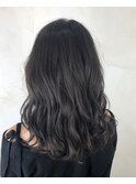 【CREAR brote】ダークグレージュ×ミディアム波ウェーブ