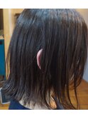 切りっぱなしボブ