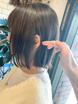 シー バイ ロンド 新宿(Sea by Lond) 【遠藤　駿】切りっぱなしボブ☆デザインカラーローライト新宿
