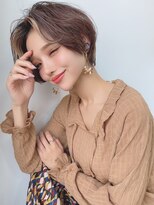 ルービック 京橋(Rubik's)&nbsp;大人かわいい 小顔 ショートボブ　デザインカラー　20代30代40代