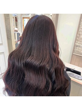 グロウ(grow) ルビーチョコレート×カシスブラウン×レイヤーロング