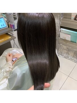 ヘアリゾートエーアイ 高田馬場店(hair resort Ai) 20代30代40代マロンベージュ/Aラインボブ/かきあげ[高田馬場駅]