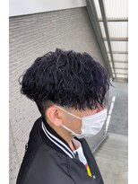 ミオ ゾーン(Mio'' ZONE)&nbsp;東大阪長瀬メンズ専門美容室ZONEセンターパートパーマ