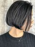脱白髪染めカラー＋白髪ぼかしハイライト￥22000