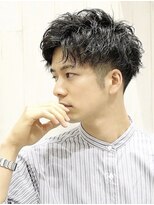 サロン ド リバティ(SALON DE LIBERTY)&nbsp;爽やかスタイル☆ナチュラルパーマ・ブルーブラックカラー☆