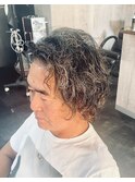 白髪ぼかしハイライト