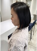 大人ショートボブ/白髪ぼかしハイライト/髪質改善30代40代50代