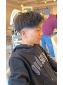 メンズカット、ツイスト、メッシュ