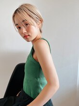 マイルス(MILES) 【MILES】アンニュイブロンドx丸みショート