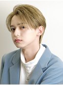 韓国ヘアカルマパーマコンマバングセンターパート黒髪ウルフ