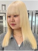 抜きっぱなしブロンド[新宿駅/美髪/ピンクブラウン]
