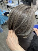 白髪ぼかしハイライトイルミナカラー池袋