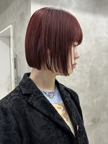 ヤイエ 青山店(yiye)&nbsp;大人ボブ大人ショートボブ切りっぱなしボブ前髪あり前下がりボブ