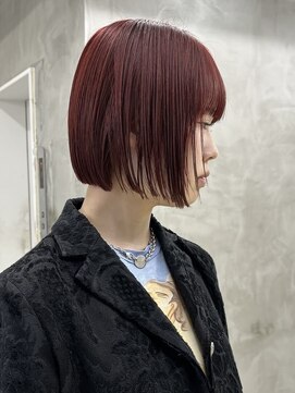 ヤイエ 青山店(yiye) 大人ボブ大人ショートボブ切りっぱなしボブ前髪あり前下がりボブ