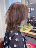 大人ガーリーモード小顔プリカールブリーチなしホワイトベージュ