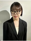 切りっぱなしボブ
