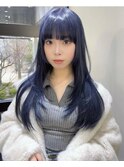 フェミニンロング20代30代タッセルボブ前髪レイヤーボブ
