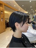 美シルエットショート×髪質改善ストレート