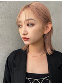 【PARK】切りっぱなしボブ×ハイトーンベージュ