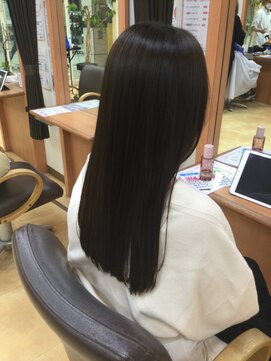 ヒラトヤ 肴町店 髪質改善*黒髪ストレートロング*透明感*愛され20代30代