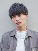小久保styleフェザーパーマフェザーショートグレーエンドカラー