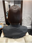 酸性ストレート髪質改善絹髪ボブ
